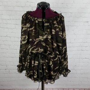 D.F.A New York Camouflage Blouse